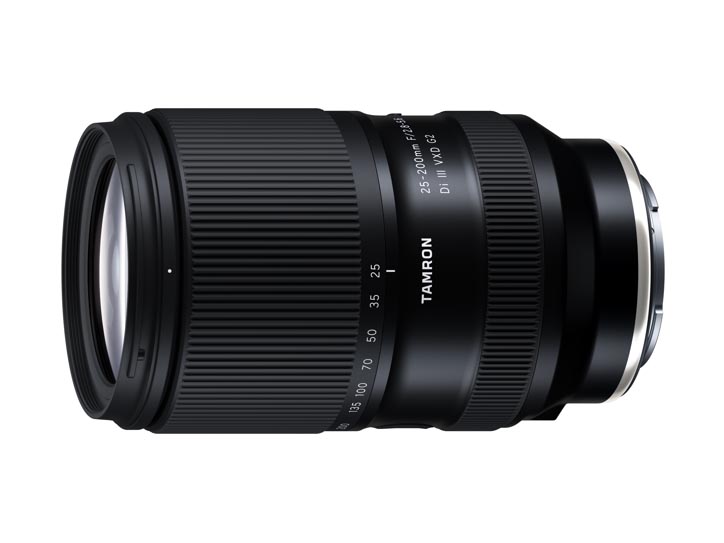 El objetivo «25-200 mm F2.8-5.6» de Tamron ha mejorado su relación de aumento máximo.