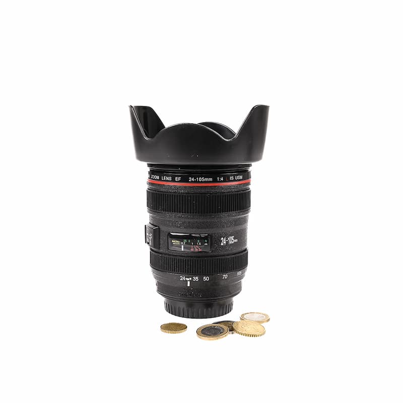 Vaso / Hucha Objetivo Tipo Canon EF