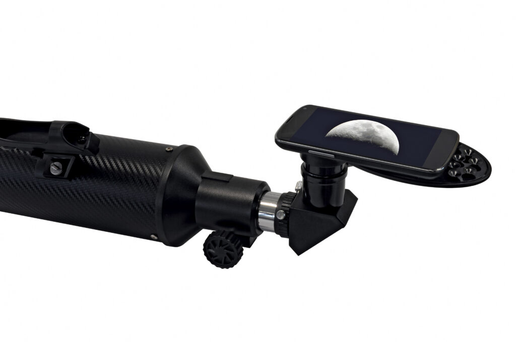 BRESSER Arcturus 60/700 AZ – Telescopio refractor con Adaptador de Cámara de Smartphone