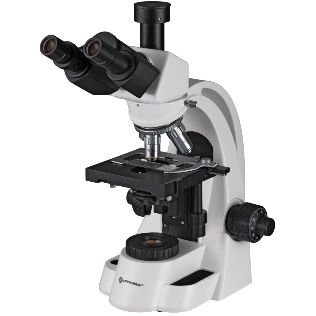 BRESSER Bioscience 40-1000x Trinocular Microscopio