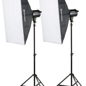 BRESSER BRM-300AM Juego de flashes de estudio 2x300W