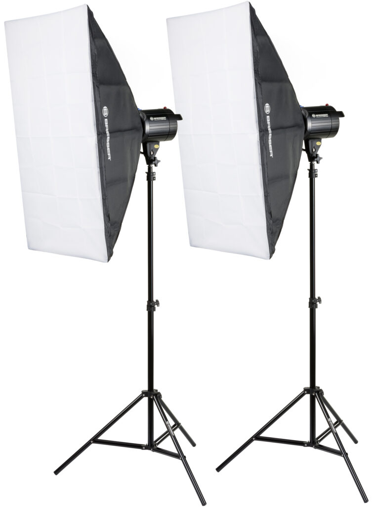 BRESSER BRM-300AM Juego de flashes de estudio 2x300W