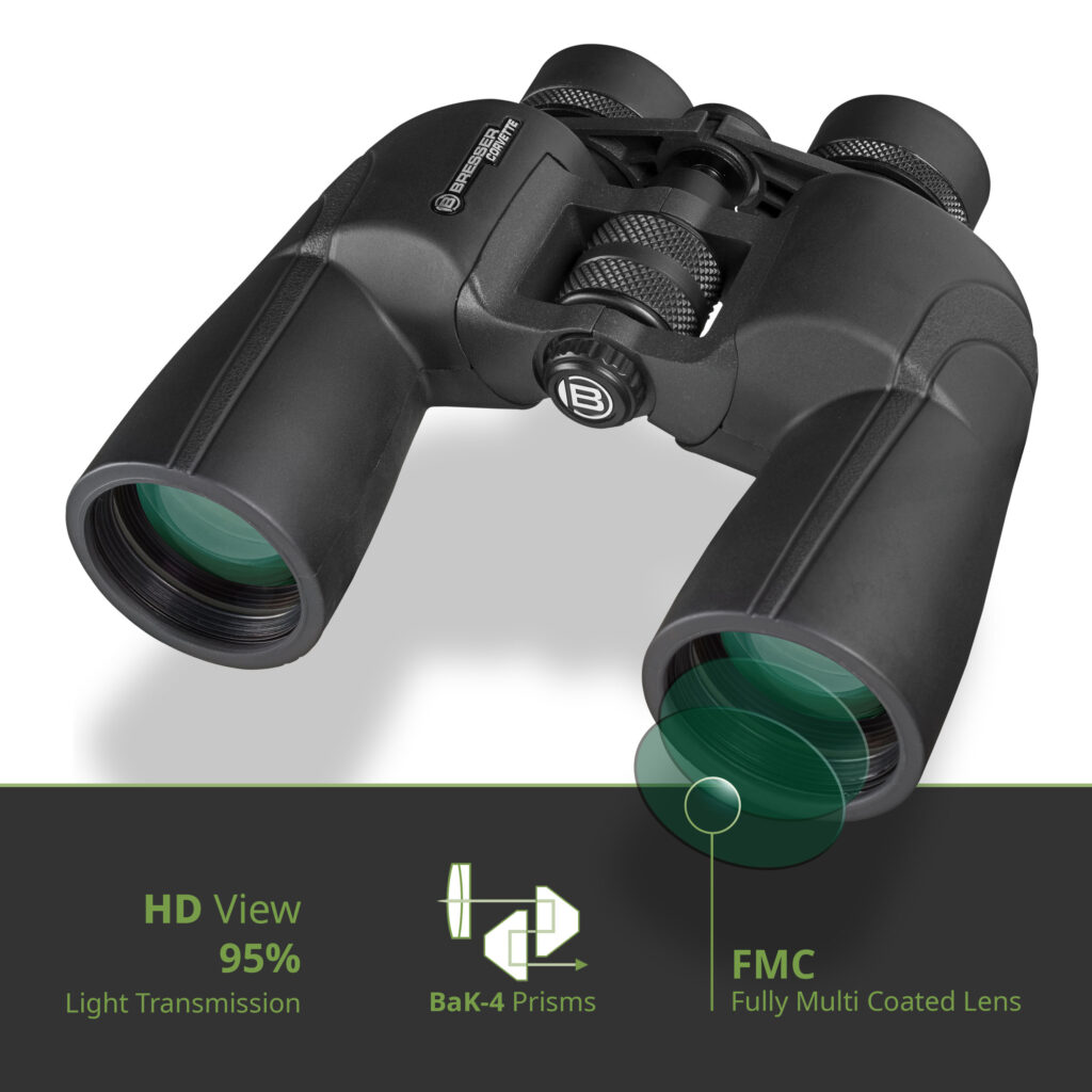 BRESSER Corvete prismáticos de porro 7×50 impermeable