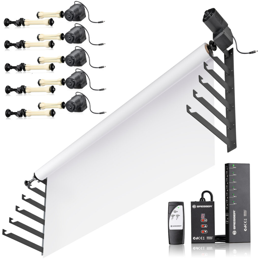 BRESSER EBS-6 Sistema de fondo eléctrico para 6 rollos
