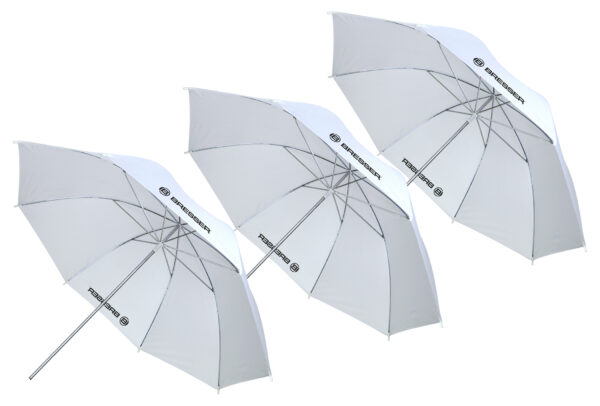 BRESSER SM-02 Paraguas translúcido blanco difuso 84 cm