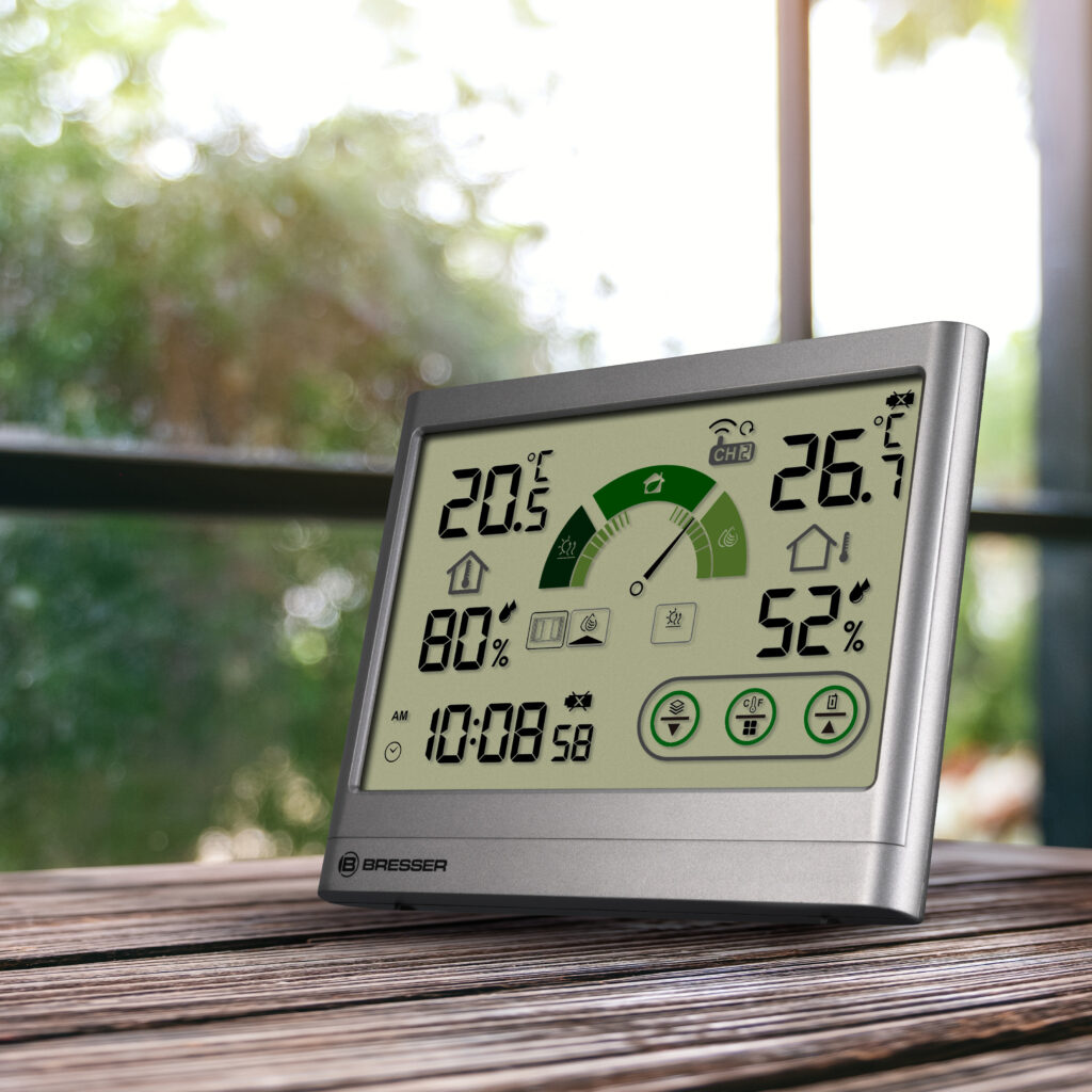 BRESSER Termo-Higrómetro con Recomendación de Ventilación VentAir H
