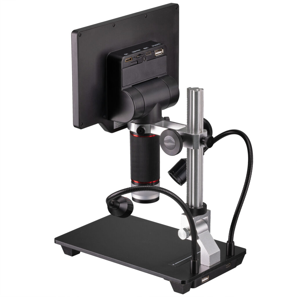 BRESSER WiFi 1080P Microscopio digital 2L con pantalla LCD