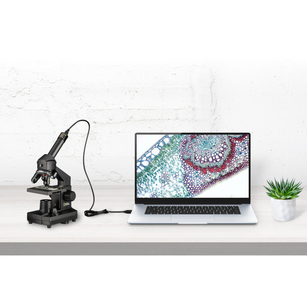 NATIONAL GEOGRAPHIC 40x-1024x Microscopio (maleta y ocular USB incluidos)