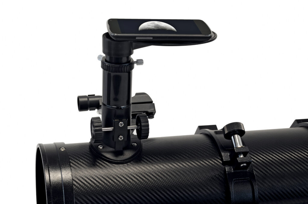 Telescopio reflector parabólico BRESSER Spica 130/1000 EQ3 con Adaptador para Smartphone