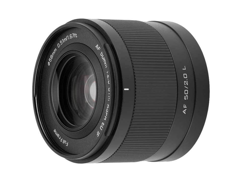 Viltrox lanza el «AF 50mm F2.0», un objetivo fijo ligero para cámaras con montura L.