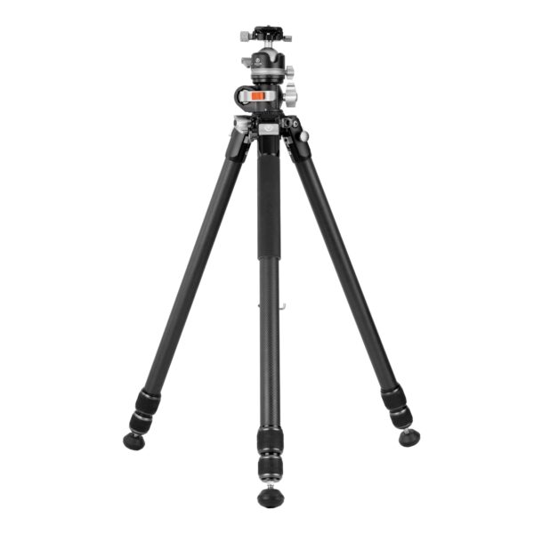 Vanguard Veo 5+ 303CLBS – Trípode de carbono, columna multi ángulo, rótula de bola de doble eje