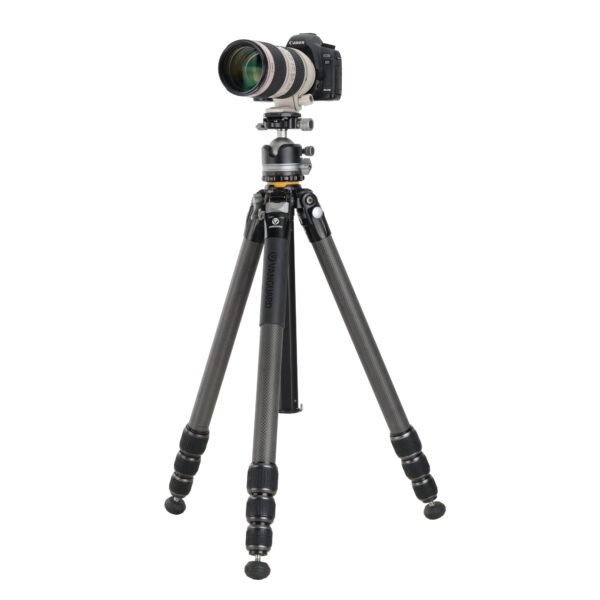 Vanguard Veo 5 304CLBS – Trípode de carbono, rótula de bola de doble eje