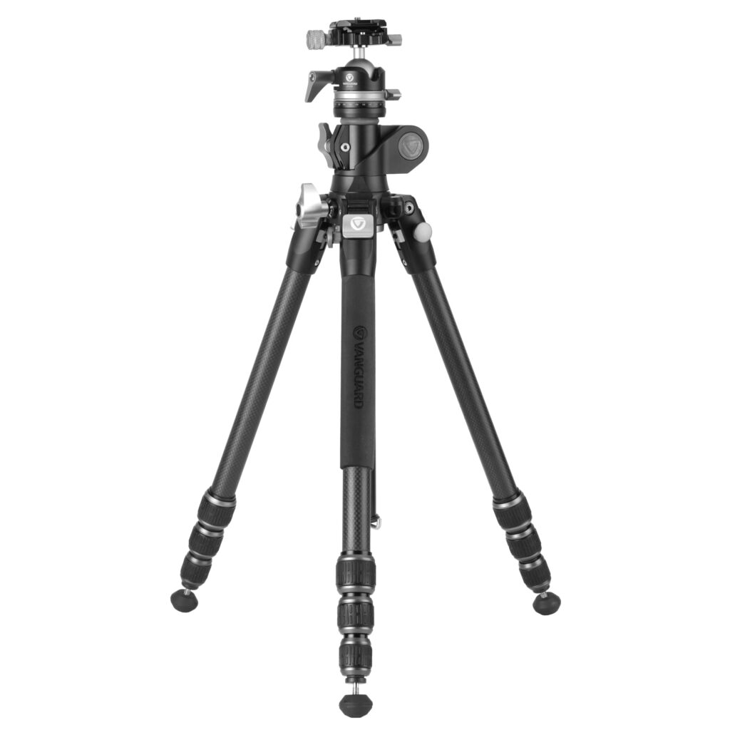 Vanguard Veo 5T+ 234CLBS – Trípode de viaje de carbono, rótula de bola de doble eje