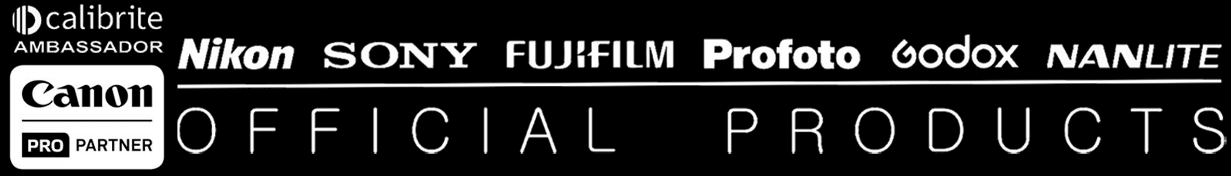 Marcas oficiales: Calibrite Ambassador, Canon Pro Partner, Nikon, Sony, Fujifilm, Profoto, Godox y Nanlite &mdash; Official Products
